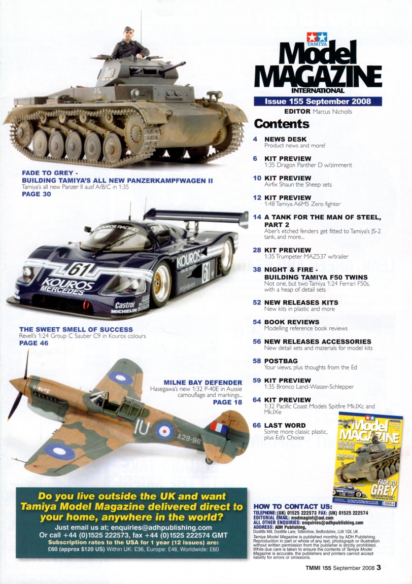 Tamiya Model Magazine 155 (2008-09)